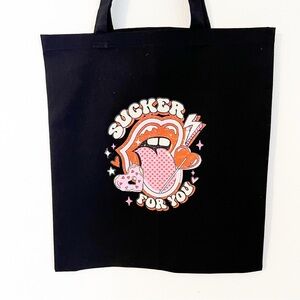 Reusable 100% Cotton Gift Tote Bag with Graphic for Women